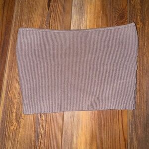 Aritzia ribbed tube top mauve